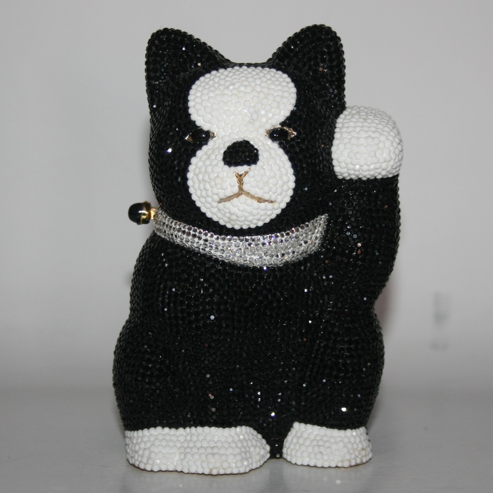 Judith Leiber Beckoning Cat Clutch Bag